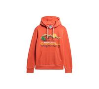 Superdry Herren Great Outdoors Hoodie mit Grafik Rost-Orange Meliert L