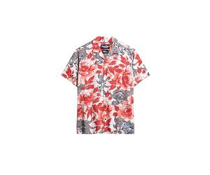 Superdry Herren Hawaiian Resort Hemd Karashishi Rot XXL