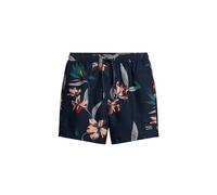 Superdry Herren Hawaiianische Badeshorts aus recyceltem Material Dunkel Marineblau Hawaii L