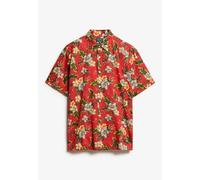 Superdry Herren Hemd mit Hawaii-Print Botanisch Rot XXL
