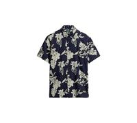 Superdry Hawaiian Print Kurzarmhemd 2XL Chrissy Indigo