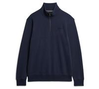 Superdry Henley Essential Half Zip Pullover Navy - Größe M Blau M