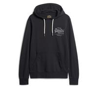 Superdry Herren Hoodie - Classic VI Heritage Chest Hood , Logo, einfarbig S Schwarz