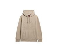 Superdry Herren Hoodie mit geprägter Grafik Pastellbeige Meliert XXL