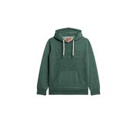 Superdry Herren Hoodie mit geprägter Logo-Grafik Buck Grün Meliert M