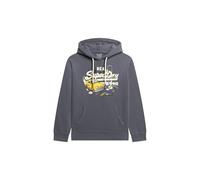 Superdry Herren Hoodie mit New York Grafik und Vintage-Logo Noho Marineblau XL