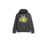 Superdry Herren Hoodie mit New York Grafik und Vintage-Logo Tafelschwarz M