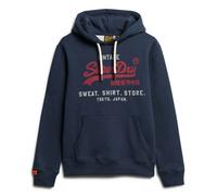 Superdry Herren Hoodie - Vl Heritage Relaxed Hood , Logo, einfarbig Dunkelblau 3XL