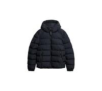Superdry Herren Kapuzen-Sportpufferjacke Finster Marineblau M