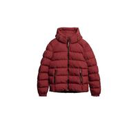 Superdry Herren Kapuzen-Sportpufferjacke Rot Dahlie XXXL