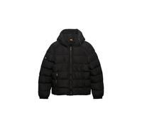 Superdry Herren Kapuzen-Sportpufferjacke Schwarz M