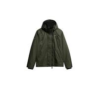 Outdoorjacke SUPERDRY "HOODED MTN WINDBREAKER JACKET", Herren, Gr. XXL, grün (surplus goods olive grün), Web, Obermaterial: 100% Polyester, unifarben, relaxed fit hüftlang, Jacken (95554060-XXL) surpl