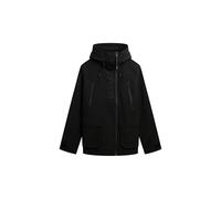 Superdry Outdoorjacke HOOD ULTIMATE EMB WINDBREAKER Damen Loose Fit Schwarz XXL 100% Polyester