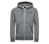Superdry Herren Kapuzenjacke mit gesticktem Vintage Logo Anthrazitgrau Meliert M