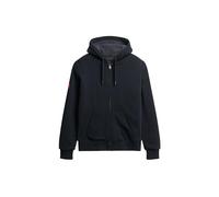 Superdry Herren Kapuzenjacke mit Teddyfellfutter Finster Marineblau S