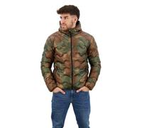 Superdry Herren-Kapuzenjacke, mittlere Schicht, schmale Passform, elastische Kapuze, Pinsel Camo Aop, XL