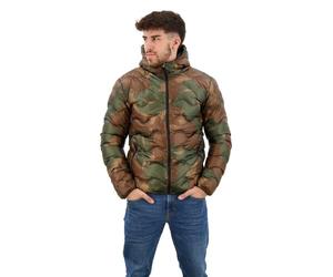 Superdry Herren-Kapuzenjacke, mittlere Schicht, schmale Passform, elastische Kapuze, Pinsel Camo Aop, XL
