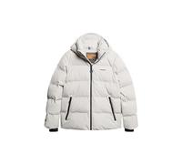 Superdry Herren Kastige Steppjacke mit Kapuze Mondlicht Grau L