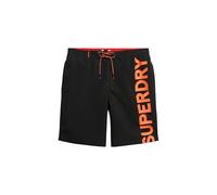 Superdry Herren Klassische 48-cm-Boardshorts mit Logo Schwarz M