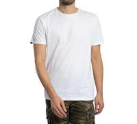 Rundhalsshirt SUPERDRY "CLASSIC ESSENTIAL TEE", Herren, Gr. S, optic, Single Jersey, Obermaterial: 100% Baumwolle, unifarben, relaxed fit normal, Rundhals, Shirts Rundhalsshirt (61452423-S) optic