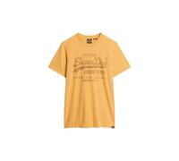 Superdry Herren Klassisches Heritage T-Shirt Bernsteinfarben Gelb Meliert L