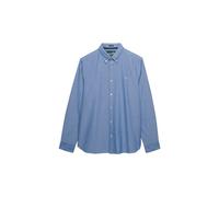 Superdry Herren Klassisches Oxford-Hemd mit Langen Ärmeln Azurblau Chambray Oxford M