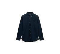 Langarmhemd SUPERDRY "CLASSIC OXFORD L/S SHIRT", Herren, Gr. L, N-Gr, blau (eclipse navy), Web, Obermaterial: 100% Baumwolle, unifarben, regular fit, Hemden (92416833-L) eclipse navy
