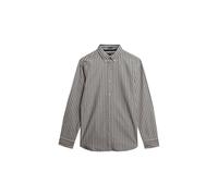 Superdry Classic Oxford Langarmhemd L Lauren Navy Stripe / Yellow
