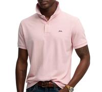 Poloshirt SUPERDRY "CLASSIC PIQUE POLO", Damen, Gr. L, montauk pink, Single Jersey, Obermaterial: 100% Baumwolle, unifarben, relaxed fit normal, Rundhals, Shirts (46944103-L) montauk pink