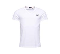 Superdry Herren Klassisches T-Shirt aus Bio-Baumwolle mit V-Ausschnitt Optik XS
