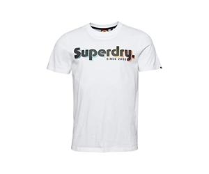 Superdry Herren Klassisches Terrain T-Shirt mit Logo Optik L