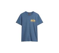 Superdry Herren Klassisches Vintage-T-Shirt mit Logoprint Airborne Marineblau Jaspe Meliert M