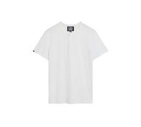 Superdry Herren Kurzärmeliges Grandad-Oberteil Weiß XXXL