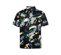 Superdry Vintage Hawaiian Kurzarmhemd 2XL Aya Black Floral