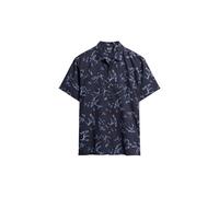 Superdry Herren Kurzärmeliges Strandhemd Indigoblau Geblümt XXL