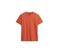 Superdry Herren Kurzärmeliges T-Shirt aus Flammgarn mit Rundhalsausschnitt Mekkaorange XL