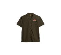 Superdry Mechanic Kurzarmhemd M Surplus Goods Olive Green