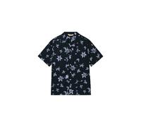 Superdry Herren Kurzarmhemd mit Cabana-Print Blau Geblümt XL