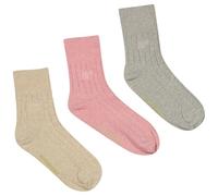 Superdry Herren Kurze Baumwollsocken, 3er-Pack Zart Pink Meliert M/L