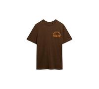Superdry Copper Label Relaxed Kurzarm-t-shirt S Bronze Brown Grit