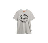 Superdry Herren Lässiges Athletic T-Shirt Vintage Sweat Hellgrau Meliert M