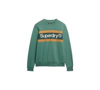 Superdry Herren Lässiges Core Logo Sweatshirt mit Rundhalsausschnitt International Kiefer L