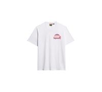 Superdry Herren T-Shirt Lässiges Outdoor-Narrativ-T-Shirt Optik Kurzarm Größe L
