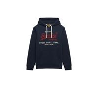 Superdry Vl Heritage Relaxed Kapuzenpullover L Trench Navy Marl