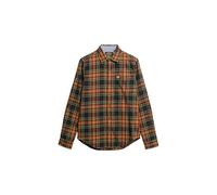 Superdry Herren Langärmeliges Holzfällerhemd aus Baumwolle Bryce Kariert Schwarz XXL