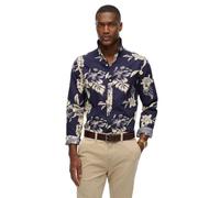 Superdry Herren Langärmeliges Strandhemd Chrissy Indigo M