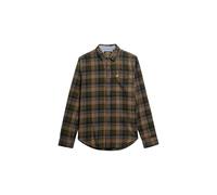 Superdry Lumber Langarmhemd 2XL Buckshot Check Olive
