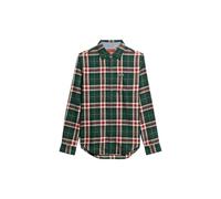 Superdry Herren Langärmliges Baumwoll-Holzfällerhemd Oregon Kariert Grün XXXL