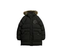 Superdry Herren Langer Everest Baffled Parka Tiefschwarz XL