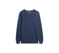 Superdry Herren Leichtes Essentials Strick-Sweatshirt mit Rundhalsausschnitt Sargassoblau XXXL